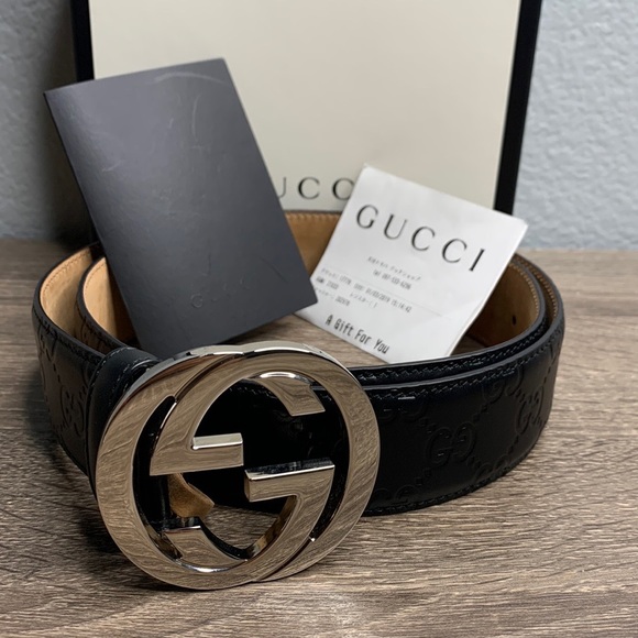 Gucci signature leather belt comes with box - Picture 1 of 6